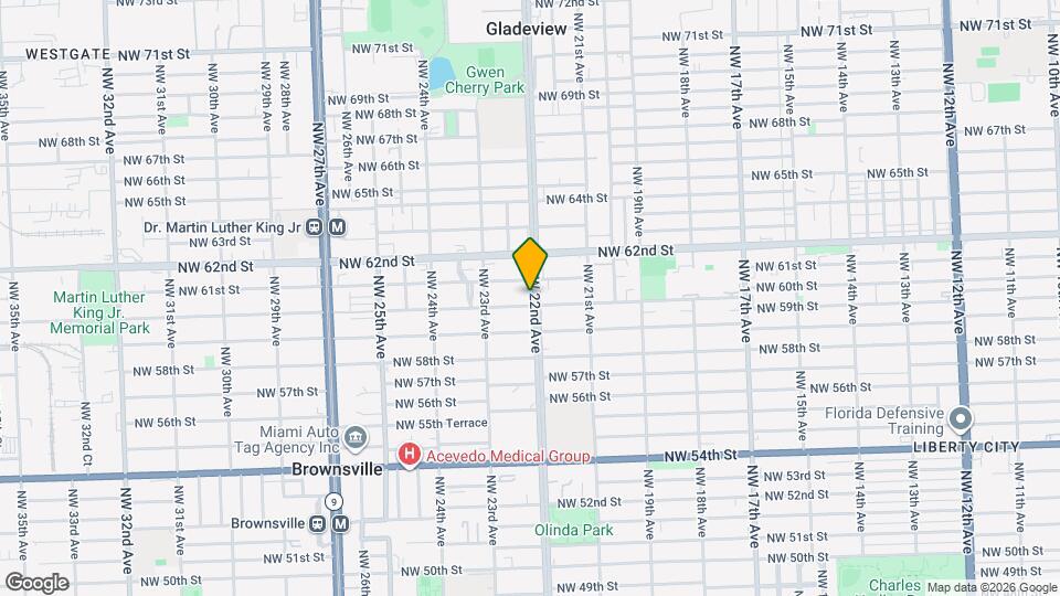 6006 NW 22nd Ave Map and Location Details