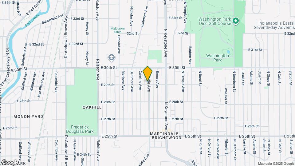 2908 Hillside Ave Map and Location Details
