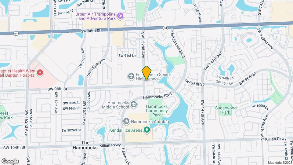 9510 Southwest 151 Court Map and Location Details