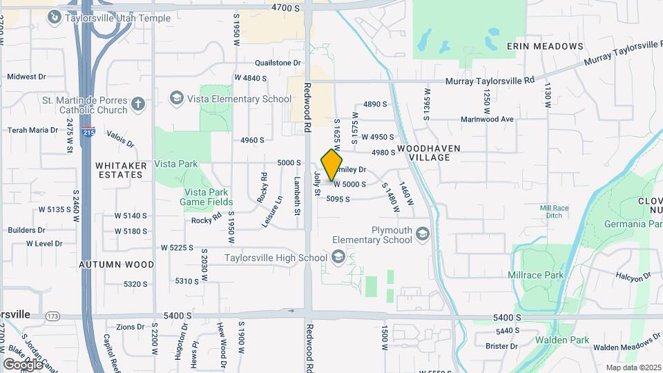 1637 Paradise Ln Map and Location Details