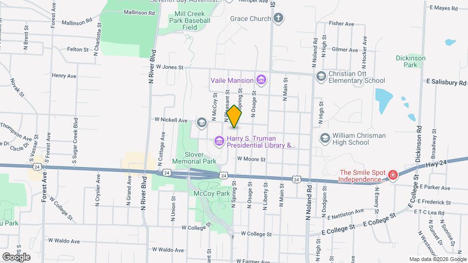 1212 N Spring St Map and Location Details