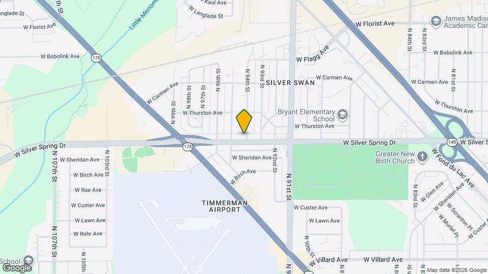 9402 W Silver Spring Dr Map and Location Details