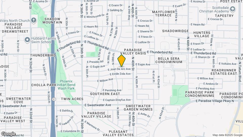 3848 E Joan De Arc Ave Map and Location Details