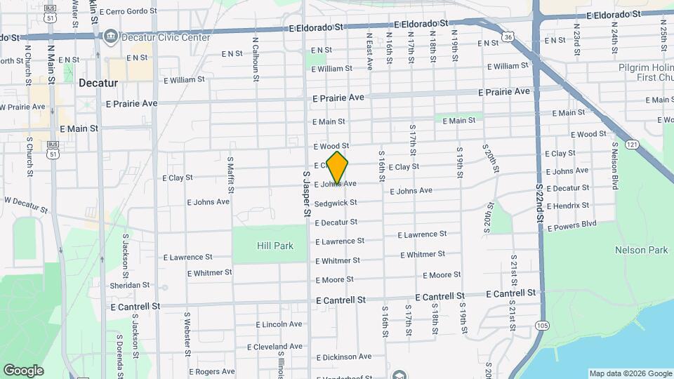 1345 E Johns Ave Map and Location Details