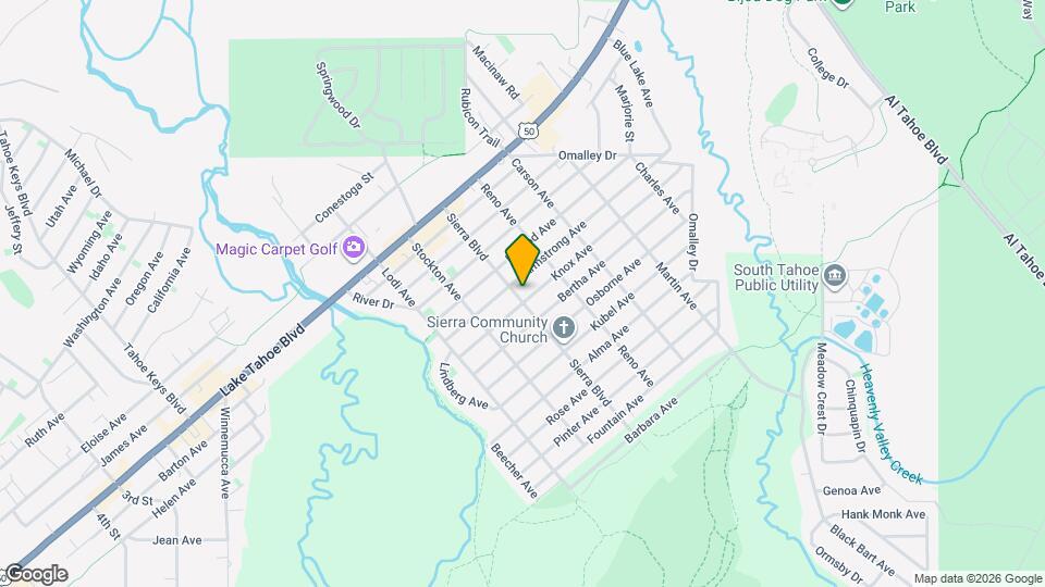 1109 Sierra Blvd Map and Location Details