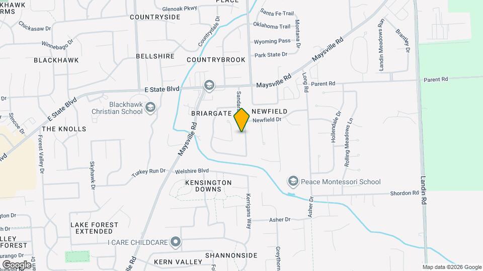 2801 Sandarac Ln Map and Location Details