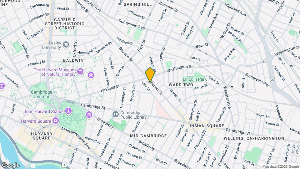 114 Beacon St, Unit D Map and Location Details