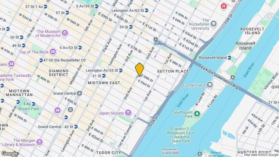 303 E 53rd St, Unit #4 Mapa y Detalles de la Ubicación