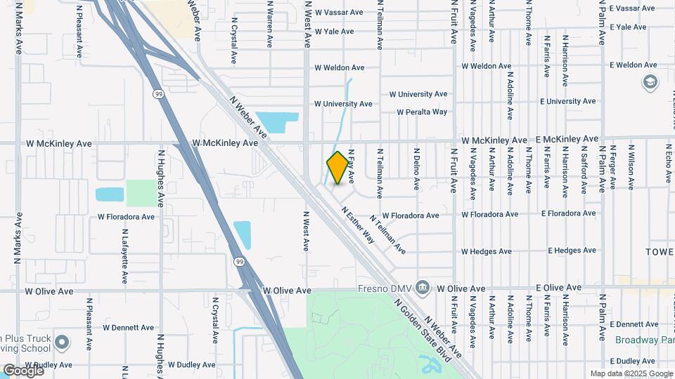 1468 N Geraldine Way Map and Location Details