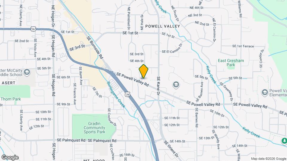 3127 SE Powell Valley Rd Map and Location Details