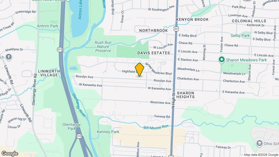 186 Rosslyn Ave Map and Location Details