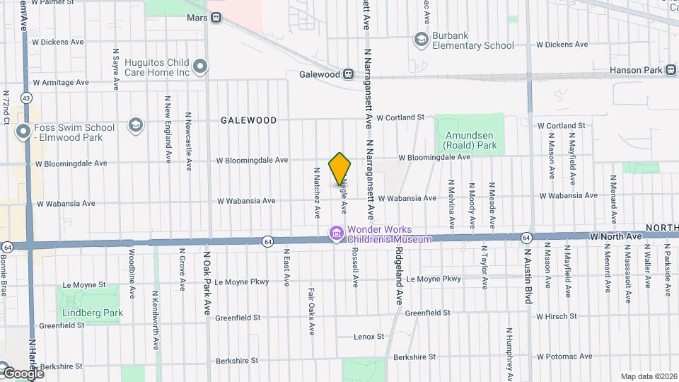 1712 N Nagle Ave, Unit 1712 North Nagle Ave Apt. 1 Mapa y Detalles de la Ubicación