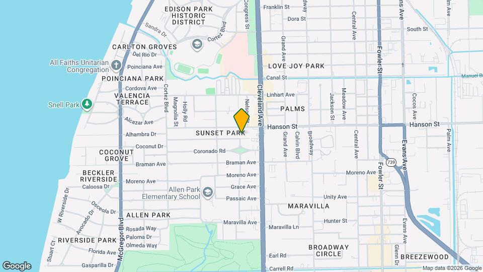 1887 Sunset Pl Map and Location Details