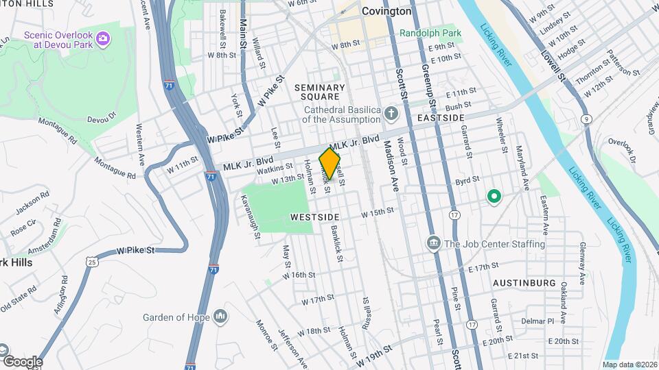 1320 Banklick St, Unit Apt#1 Map and Location Details