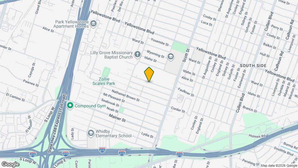 3714 Lehall St Map and Location Details
