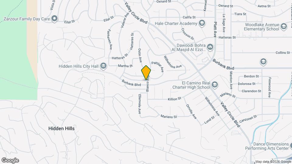 24201 Burbank Blvd Map and Location Details