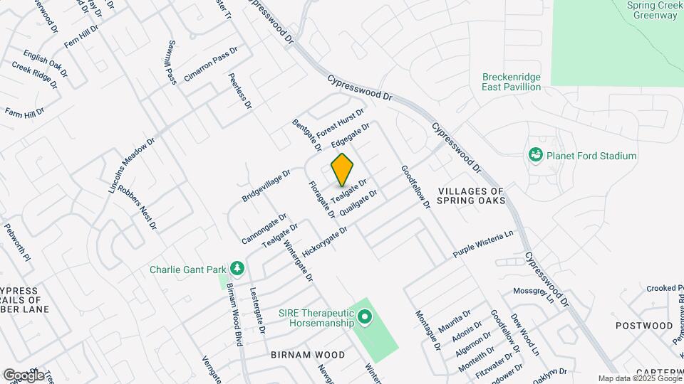 4827 Tealgate Dr Mapa y Detalles de la Ubicación