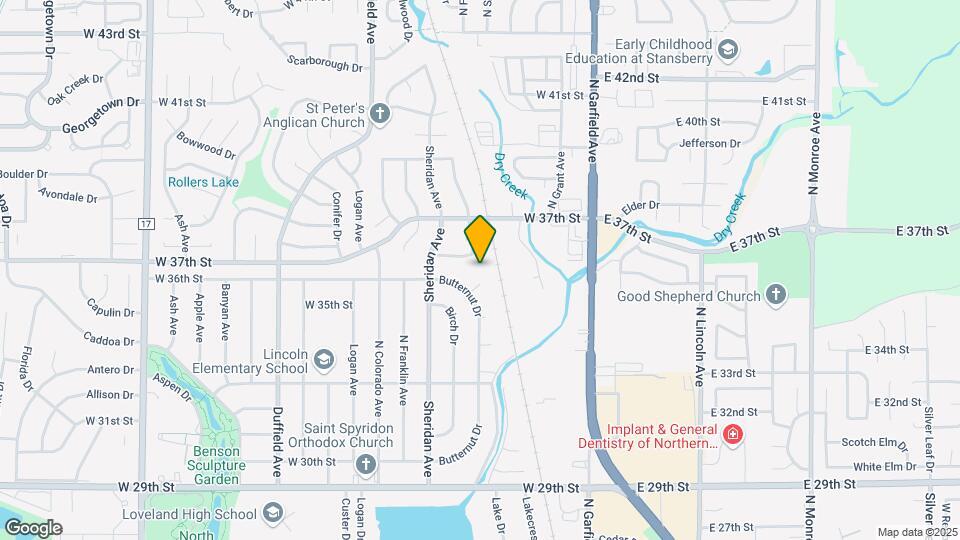 3550 Butternut Dr Map and Location Details
