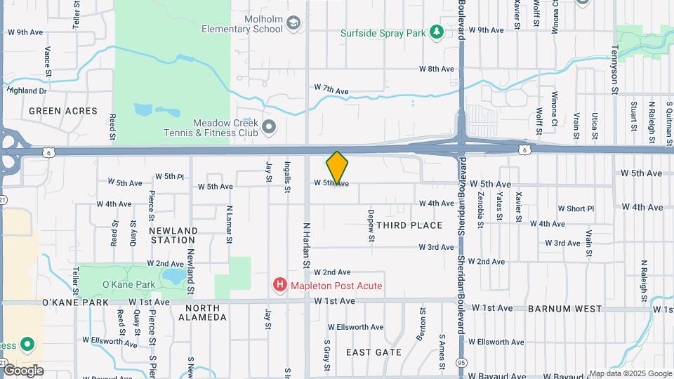 5870 W 5th Ave Map and Location Details