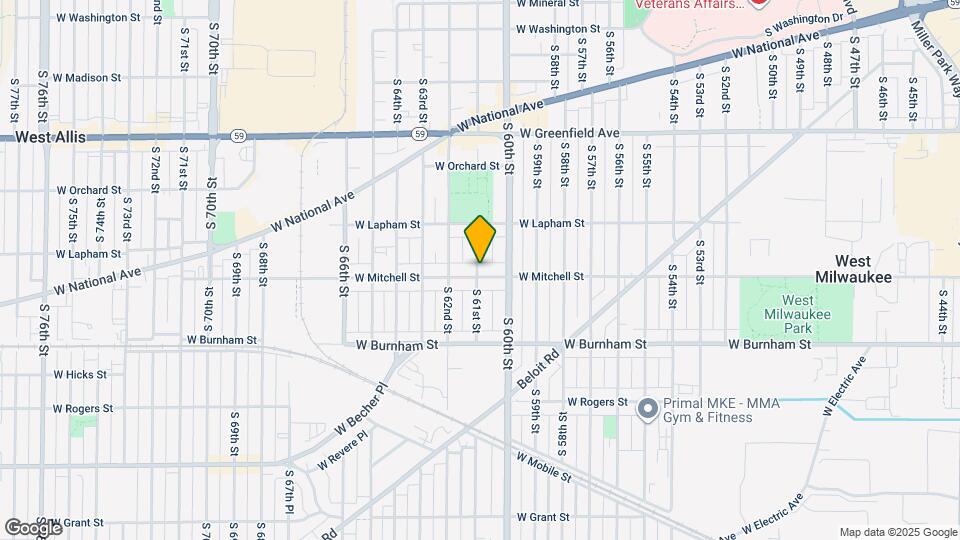 6036 W Mitchell St, Unit Upper Unit Map and Location Details