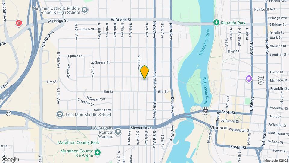 126 N 4th Ave Map and Location Details