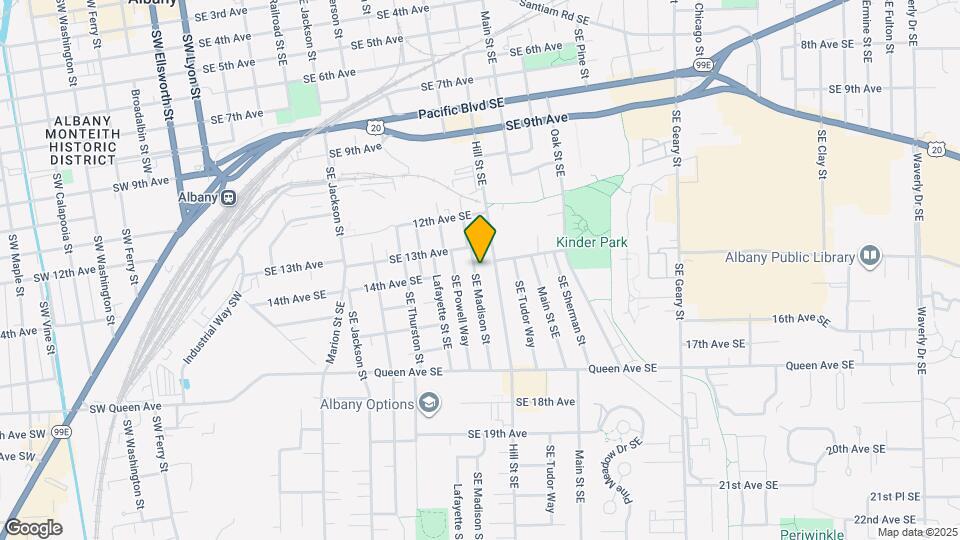 1345 SE Madison St Map and Location Details