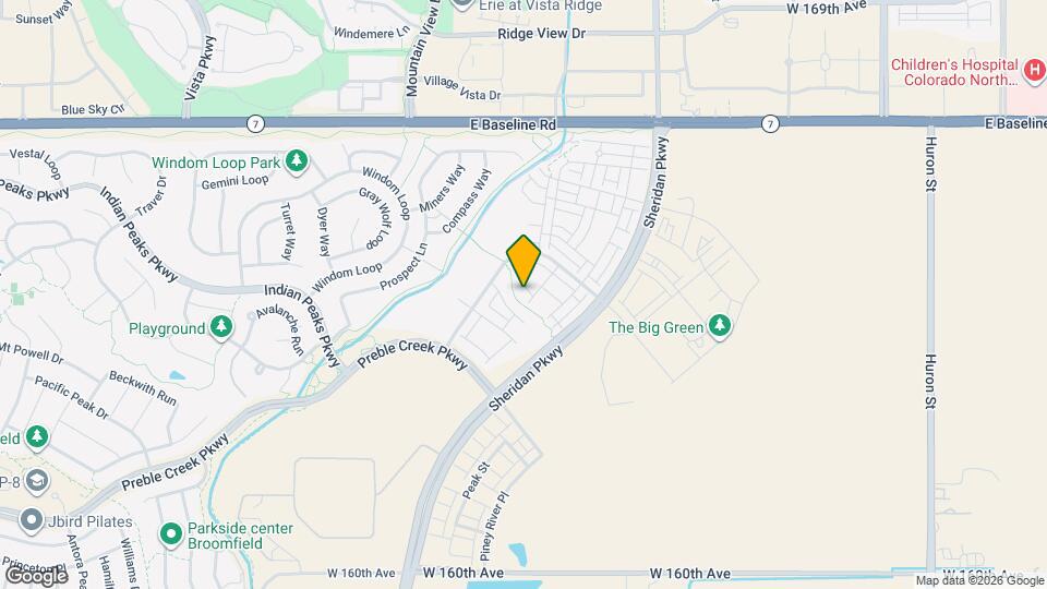 16545 W Vallejo Pl Mapa y Detalles de la Ubicación
