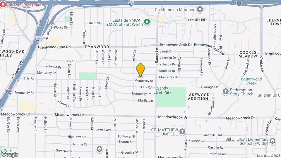 7313 Monterrey Dr Map and Location Details