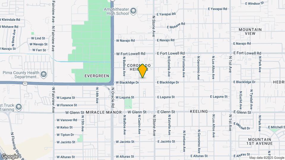 120 W Blacklidge Dr Map and Location Details