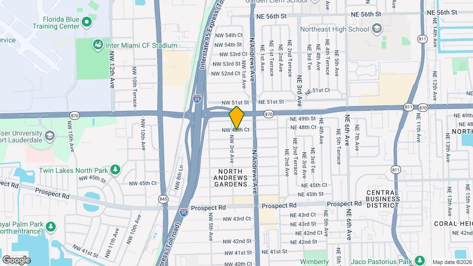 240 NW 48th Ct Map and Location Details