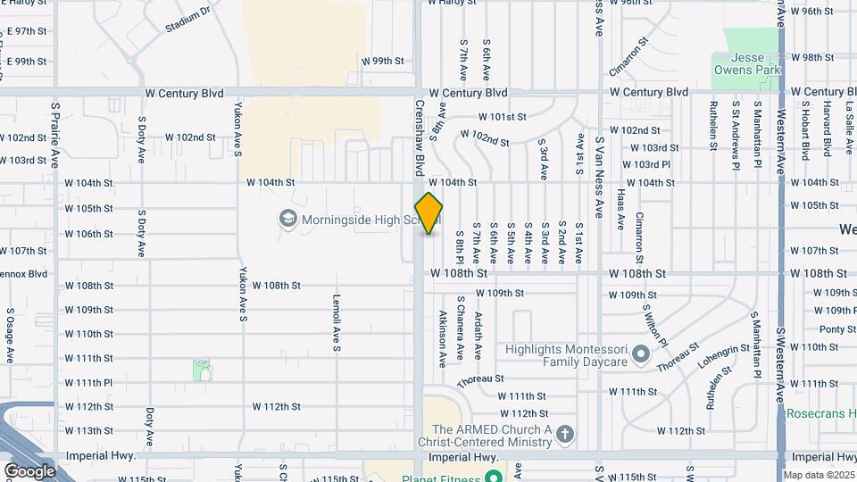 10618 Crenshaw Blvd Map and Location Details