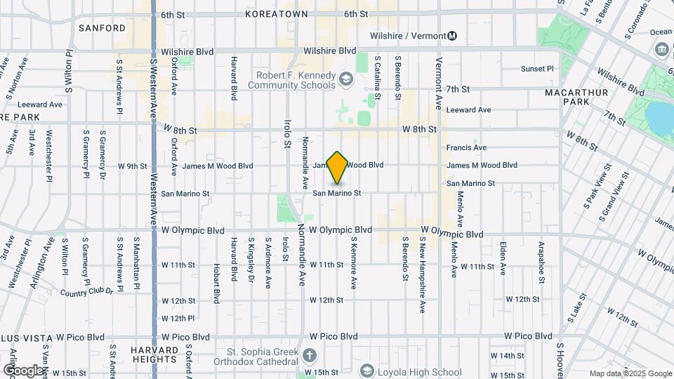 941 Fedora St Map and Location Details