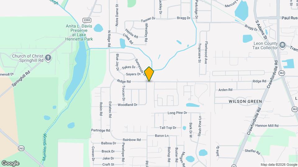 3501 Sunnyside Dr Map and Location Details