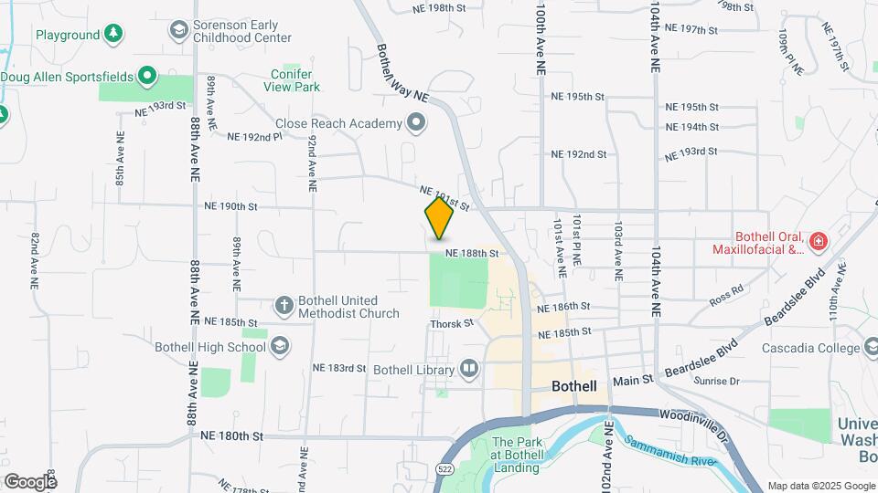 9620 NE 188th St, Unit POP four-plex Mapa y Detalles de la Ubicación