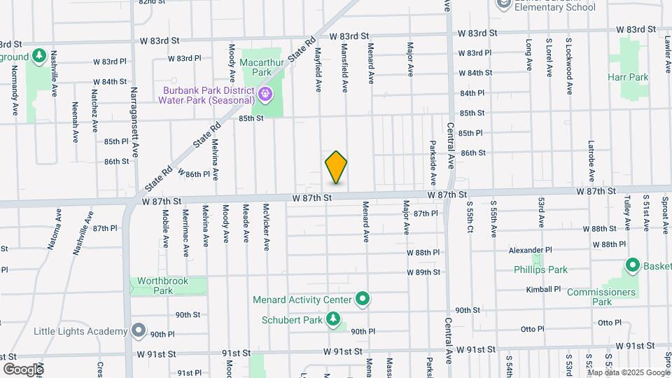 5858 W 87th St Map and Location Details