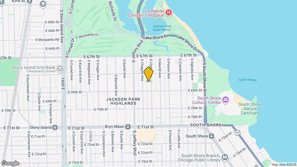 6832 S Clyde Ave Map and Location Details