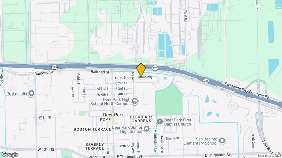 326 E 1st St Map and Location Details