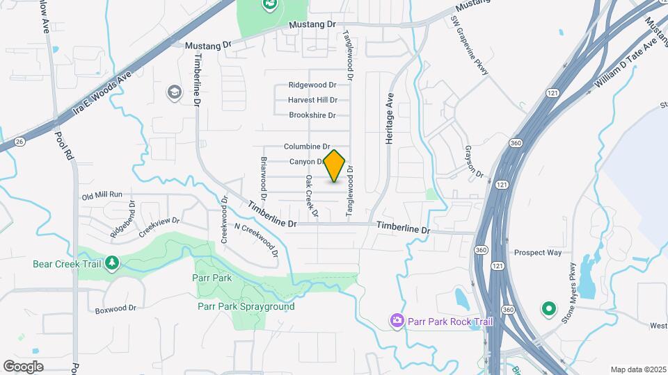 2822 Oak Forest Dr Map and Location Details