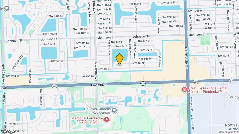 8671 NW 3rd St Map and Location Details