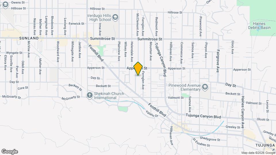 10222 McClemont Ave Map and Location Details