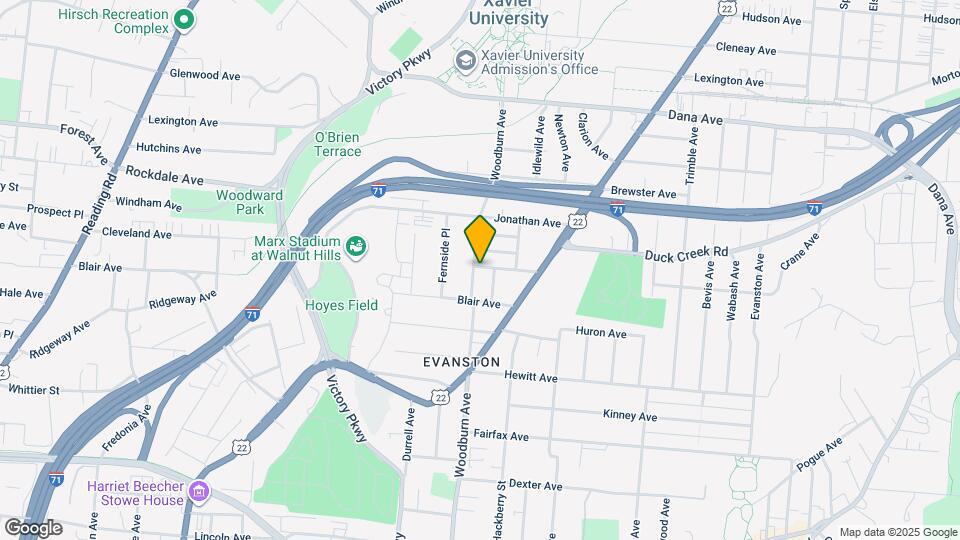 3426 Woodburn Ave Map and Location Details