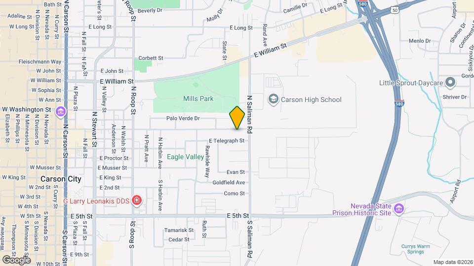 1521 E Robinson St Map and Location Details