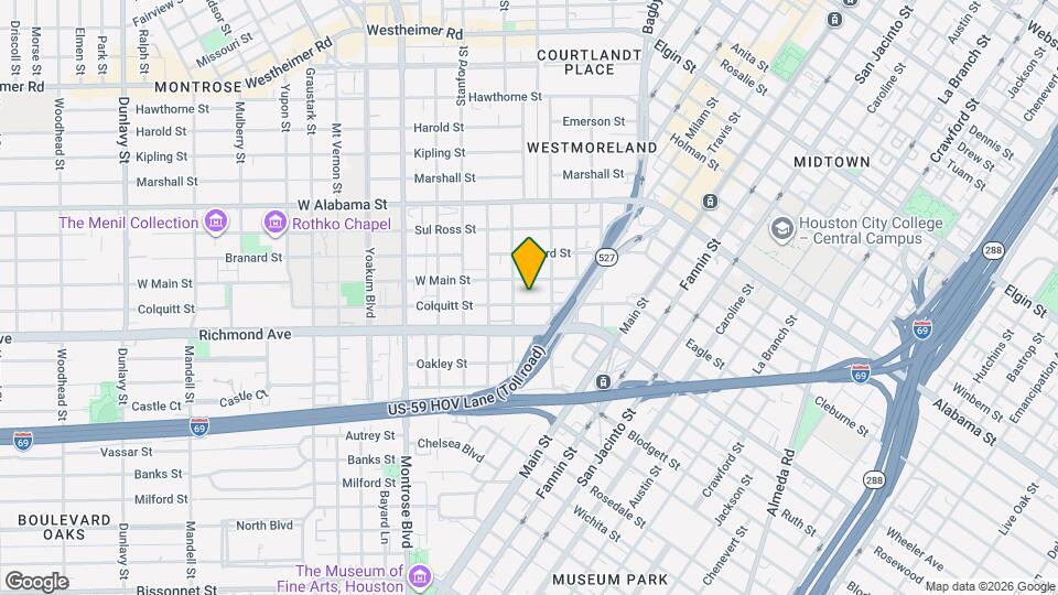 516 Colquitt St, Unit 1 Mapa y Detalles de la Ubicación