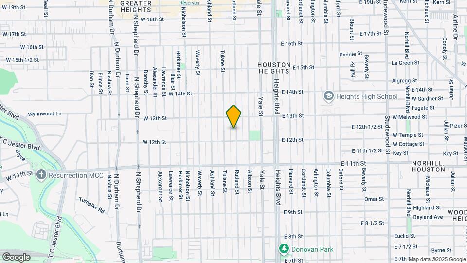 1223 Rutland St Map and Location Details