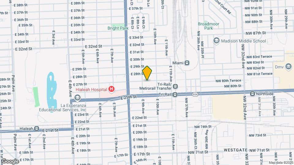 922 E 27th St, Unit A1 Map and Location Details