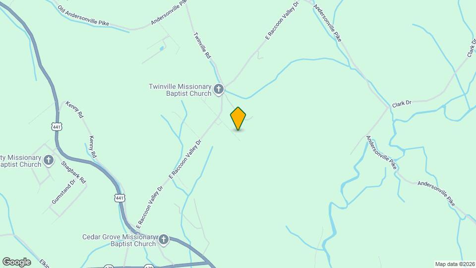 3936 E Raccoon Valley Dr Map and Location Details