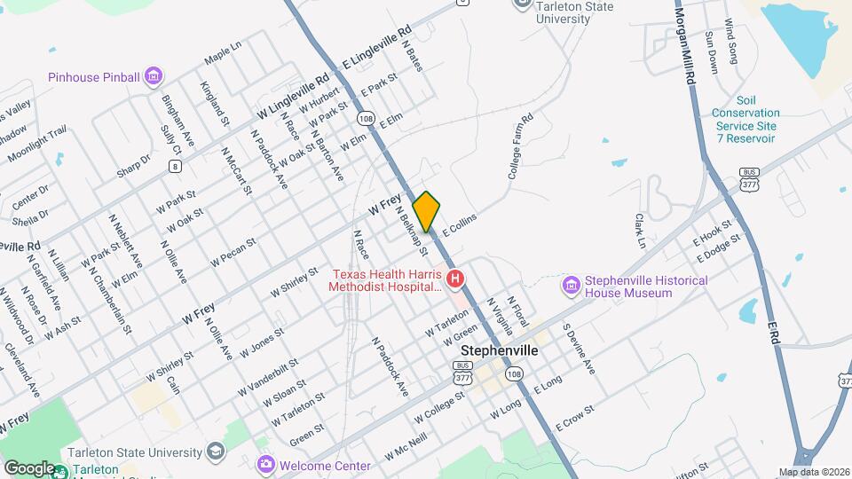 105 W Collins Map and Location Details