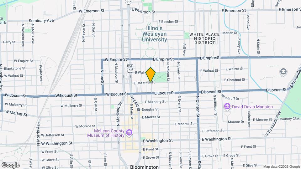 814 N Prairie St Mapa y Detalles de la Ubicación