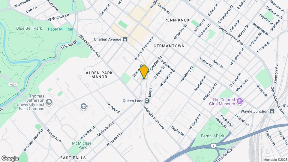422 W Coulter St, Unit second flr unit Map and Location Details