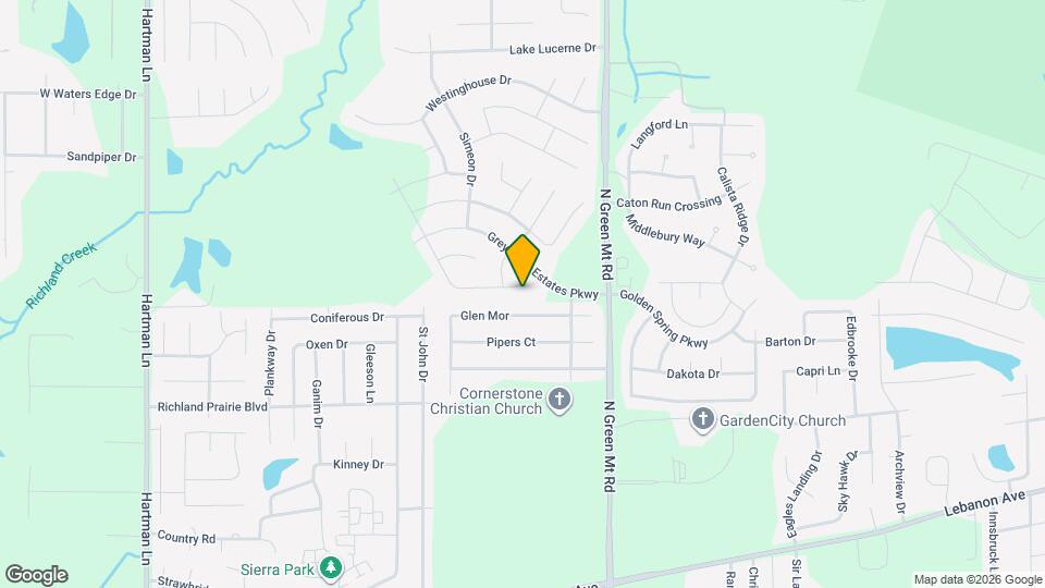 805 Bluff Ridge Ln Map and Location Details